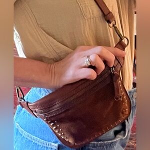Leather Sundance Fanny Pack or Crossybody bag